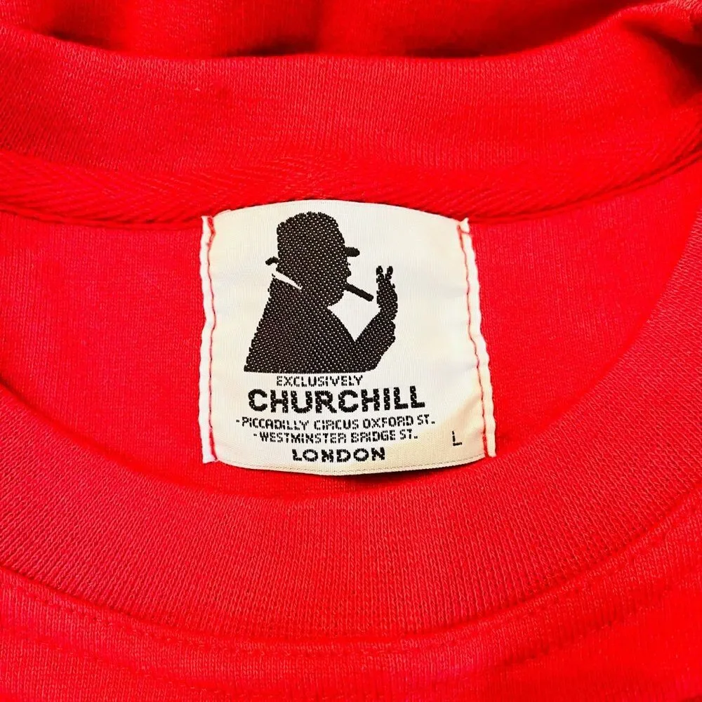 Churchill sweatshirts London Red And Gold Embroidered City men’s L